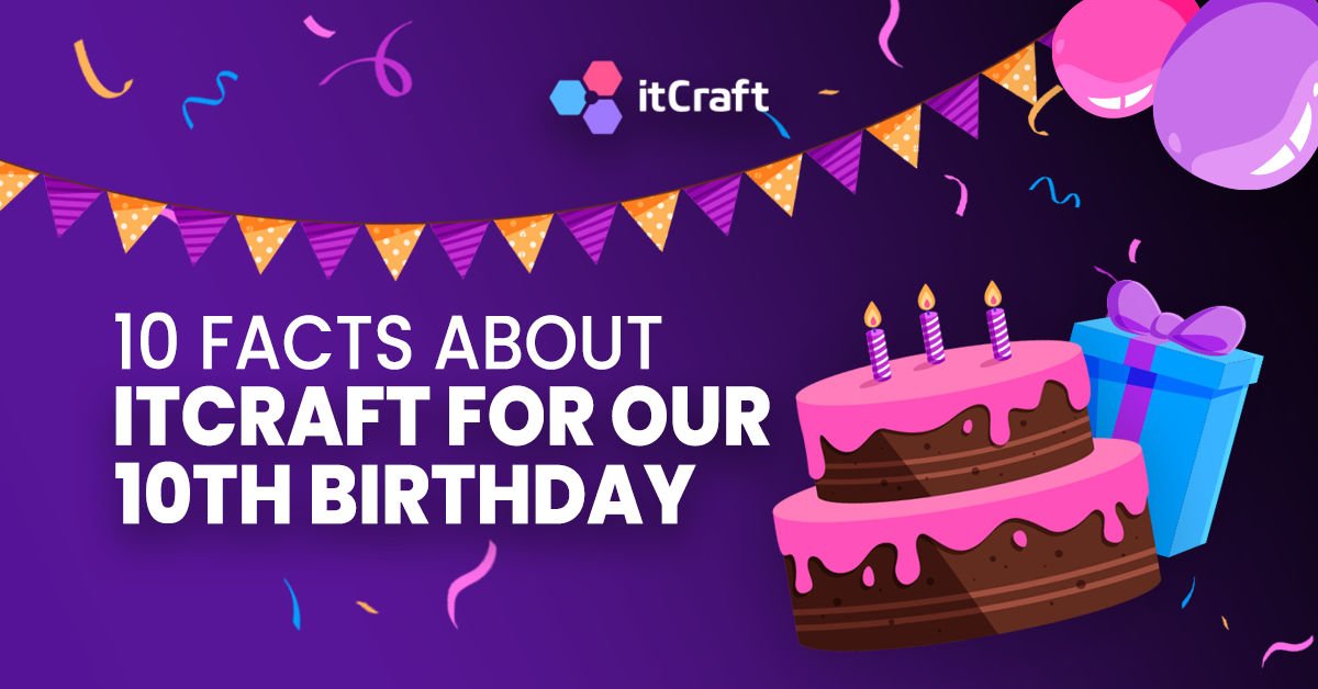 10 facts about itCraft for our 10th birthday